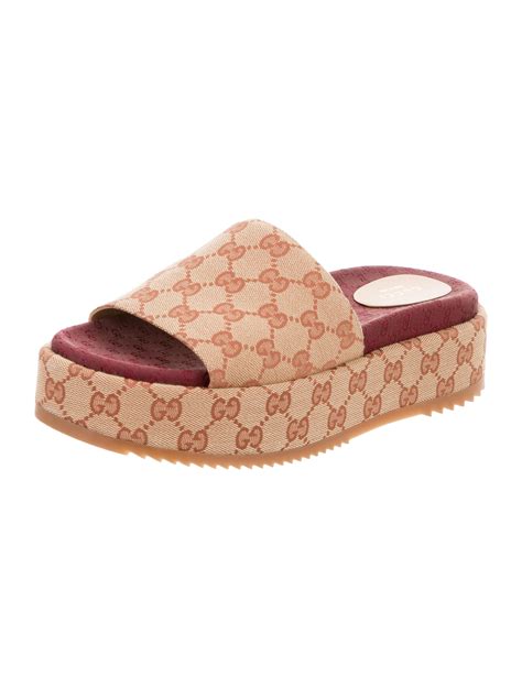 gucci gg platform slides|platform Gucci slides women.